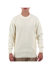 GUESS 1 USCITA Guess Maglia Herbie Cn Ribbed Was Uomo - Avorio Crema